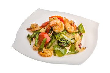 Seafood with vegetables