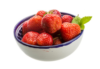 Strawberry in the bowl