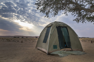 Camping in Namibia