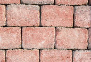 Light red brick wall texture background