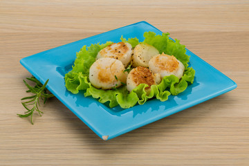 Grilled scallops