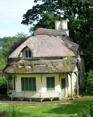 Building from Blaise Castle and sky