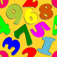 SFONDO TRAMA NUMERI VETTORIALE MODIFICABILE