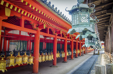 Naklejka premium Świątynia Kasuga Taisha - Nara, Japonia