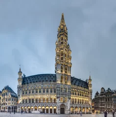 Crédence de cuisine en verre imprimé Bruxelles Town Hall in Brussels, Belgium.
