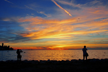 FOTOGRAFI AL TRAMONTO A POREC IN CROAZIA