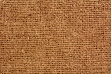 Close up of burlap texture