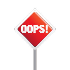 Oops sign