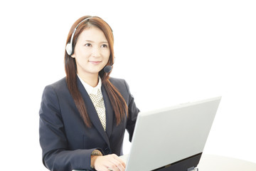 笑顔のオペレーター