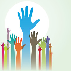 Fototapeta premium Hands Up