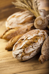 Baked traditional bread 