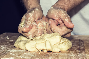 kneading dough