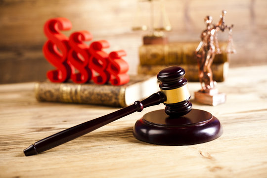 Gavel,Law theme, mallet of judge