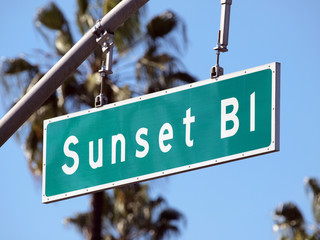 Naklejka premium Sunset Boulevard Los Angeles
