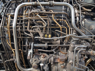 Vintage Jet Engine Detail