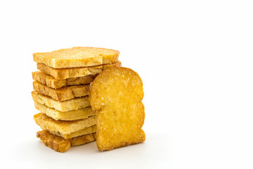 Group of sliced bread.