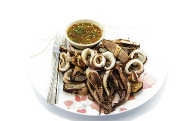 Grilled squid