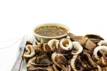 Grilled squid