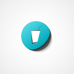 Soft drink web icon on