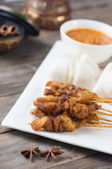 chicken satay popular asian dish