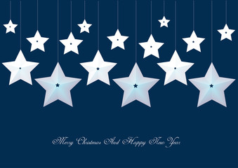 decorative christmas stars background