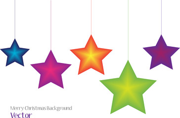 decorative vector christmas stars