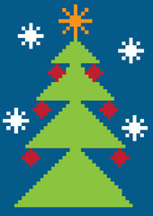 digital vector christmas tree