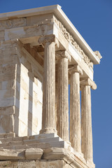 Acropolis of Athens. Temple of Athena Nike. Greece