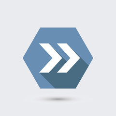 vector modern flat icon with long shadow.