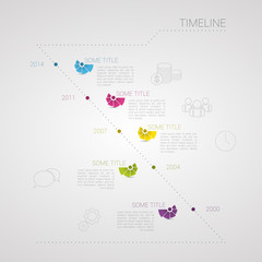 modern Timeline Infographic. With Icons. Vector design