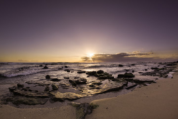Sunrise - coucher de soleil - pointe aux piments - île Maurice