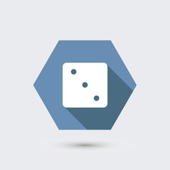 vector modern flat icon with long shadow.