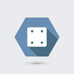 vector modern flat icon with long shadow.