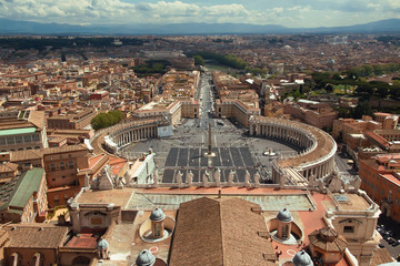 Fototapeta premium View from the top of Saint Peter's Basilica