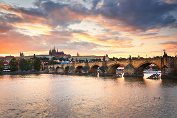 Obraz premium Charles Bridge in Prague, Czech Republic.