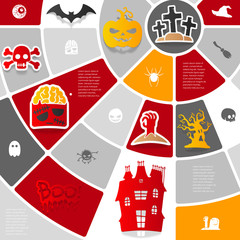 Halloween sticker infographic