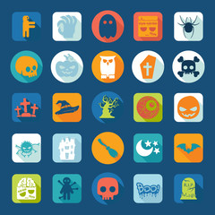 Set of halloween icons