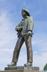Fisher boy statue