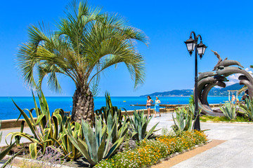 Quay of the resort city of Sochi.