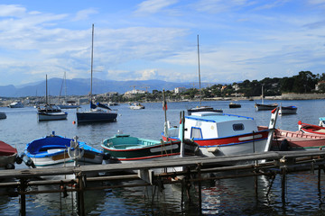 Fototapeta na wymiar France Riviera, the marine Bay with yachts and boats