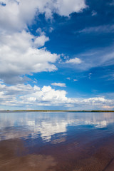 Ladoga lake in summer