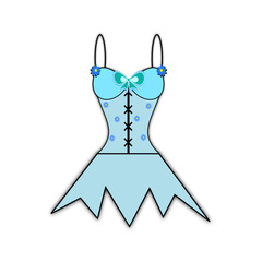 Abito celeste da donna