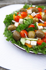 Greek salad,..
