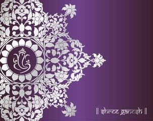 Ganesha, wedding card, royal Rajasthan, India