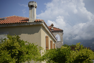 Building in Citadel, old town, Budva, Montenegro