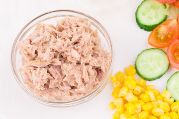 Close Up Of Tuna Salad.