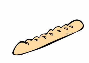 doodle French baguette