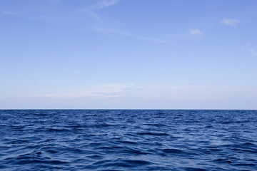 Beautiful sky and blue ocean