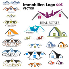 Immobilien Logo set, Haus
