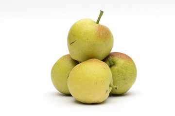 pear on the white background